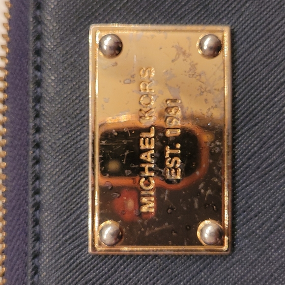 Navy Blue Michael Kors Wallet - Picture 2 of 4